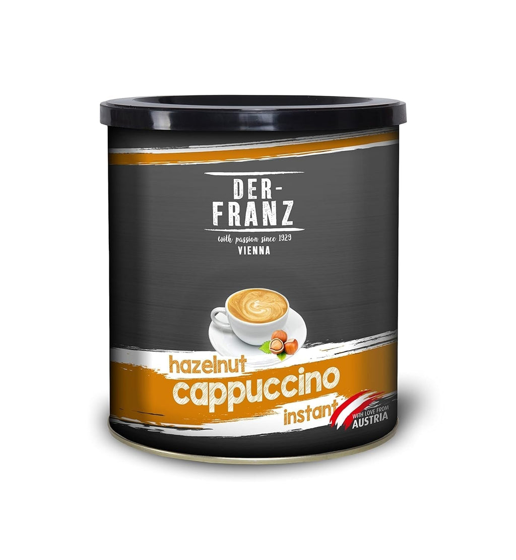 Der-Franz Ciocolată neagră de băut, 2 X 500 G Bomboane de Ciocolata Naty Shop 500 G Cappuccino instant aromat cu alune