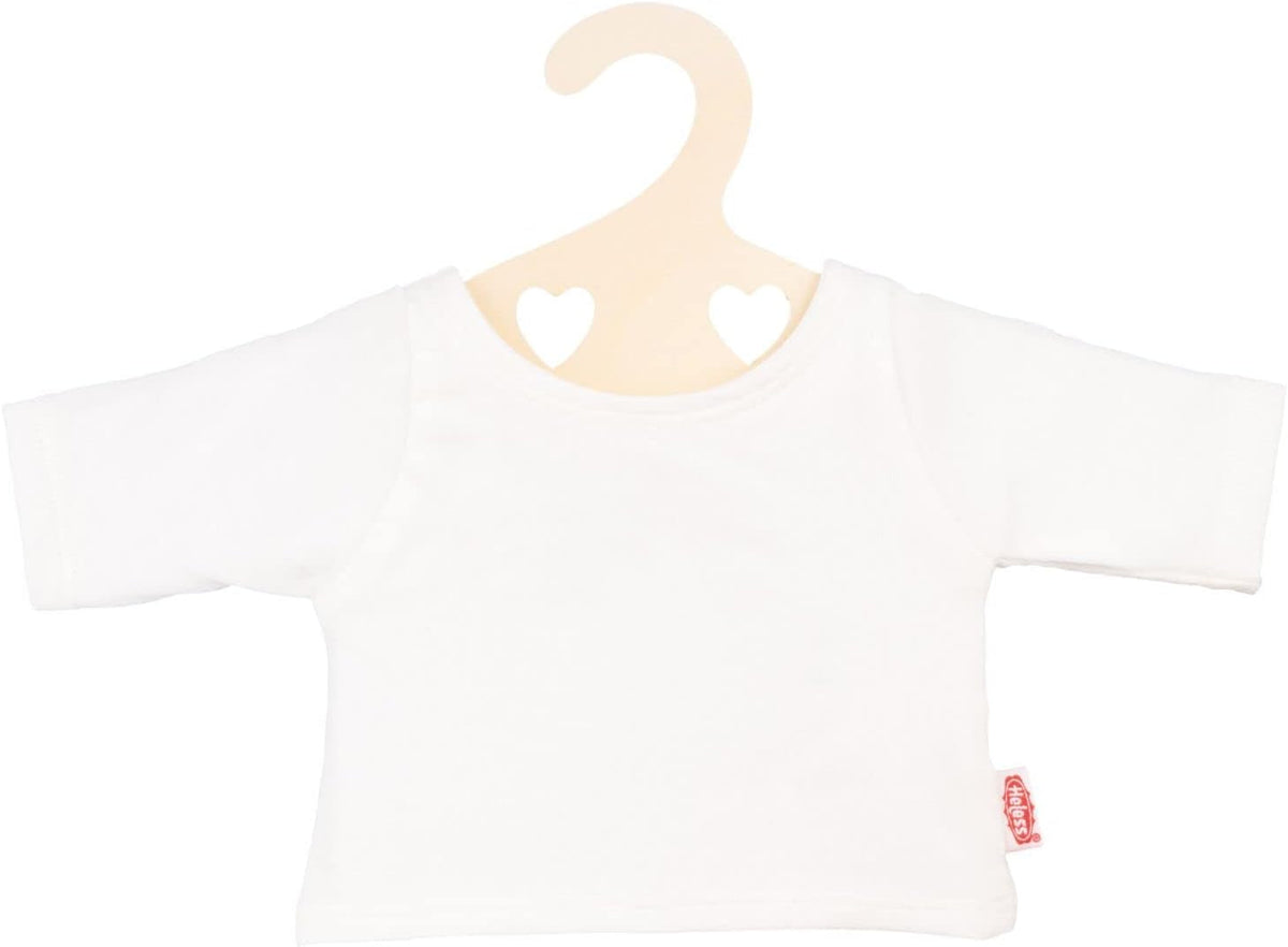 Heless 2956 - T-Shirt für Puppen in Weiß, Größe 35 - 45 cm