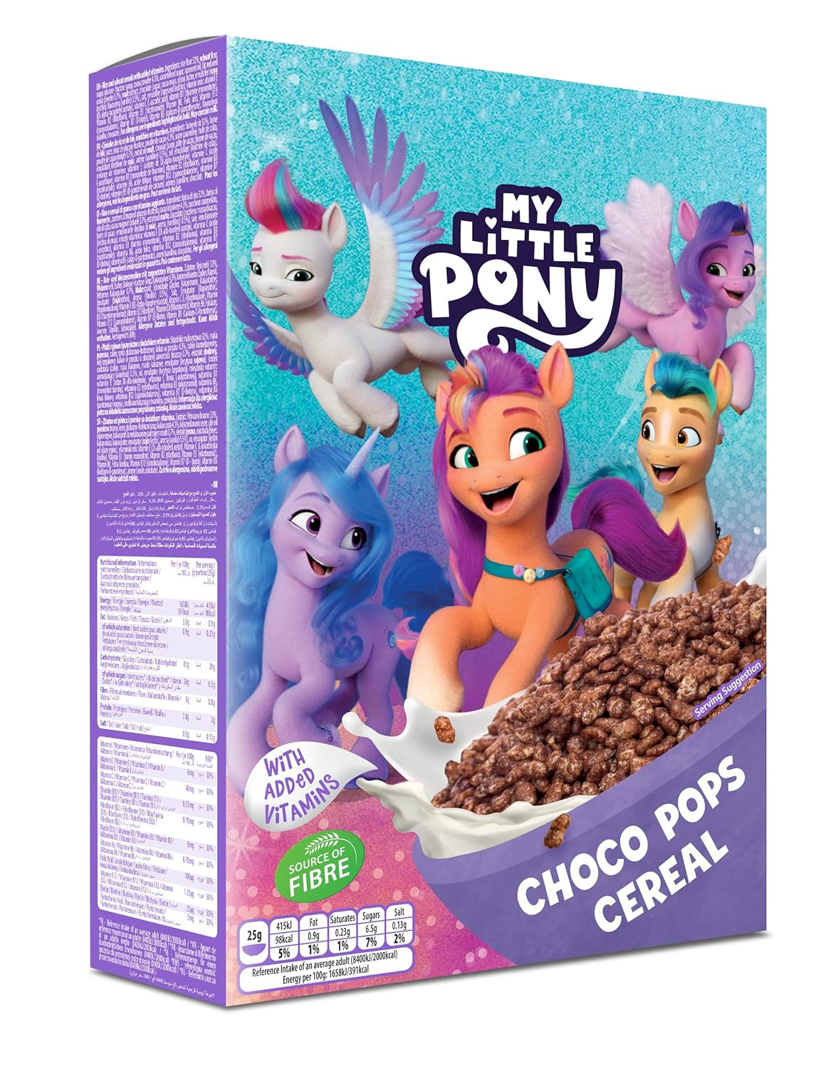 Peppa Pig Honey Loops Céréales, Knusprige Vollkorn Frühstückscerealien Mit Zugesetzten Vitaminen, 1Er Pack (1 X 375G) Céréales Naty Shop My Little Pony