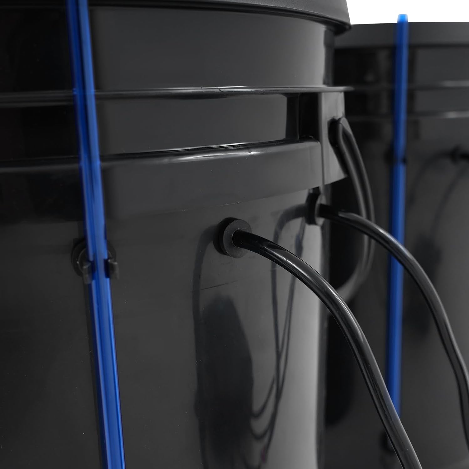 Kit complet de système hydroponique DWC avec pompe à air 12 W, 2 seaux (5 gallons), système de culture hydroponique, 2 sacs de céramsite, kit d'irrigation en pot