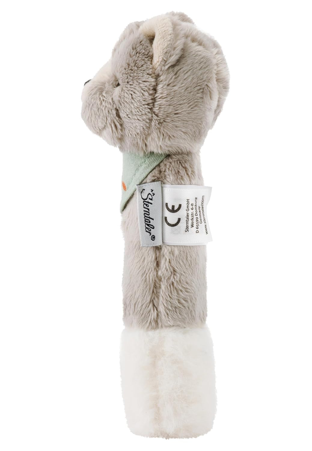 Sterntaler bébé chat couineur Lilly - Jouet pour bébé en polaire douce - Jouet à saisir pour bébés - Premières tentatives pour attraper et jouer, gris Bebe Toys Naty Shop