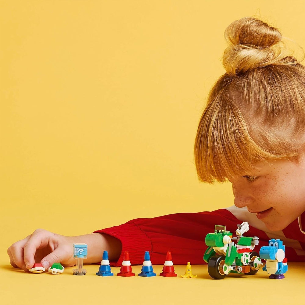 LEGO Super Mario : Mario Kart - Yoshi Bike, Ensemble de collection Nintendo Adventure, Cadeau pour enfants, garçons, filles et joueurs à partir de 7 ans, Ensemble de collection de figurines Yoshi 72031 Ensembles de construction Besuche an LEGO-Store