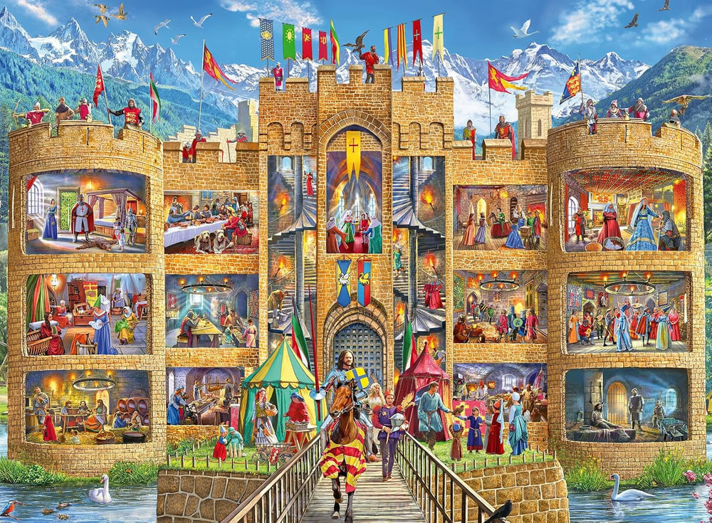 Puzzle Ravensburger pour enfants - 10016 Dans l'espace - Puzzle spatial pour enfants à partir de 7 ans avec 150 pièces au format XXL Puzzle Naty Shop Vue dans le château du chevalier