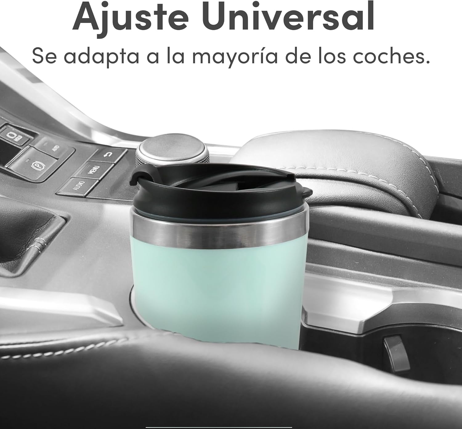 EHC113M# Machine à expresso à filtre personnelle compacte avec tasse thermique de voyage en acier inoxydable à l'intérieur du café moulu filtre réutilisable vert menthe 400 ml