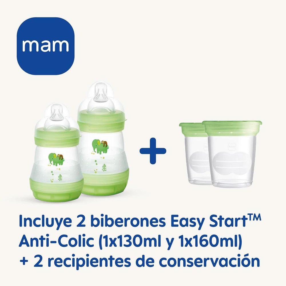 MAM Tire-lait électrique et manuel 2 en 1, retrait direct du biberon ou du récipient de conservation, stimulation et retrait, affichage numérique Accessoires Alimentation et Allaitement Bebe Naty Shop