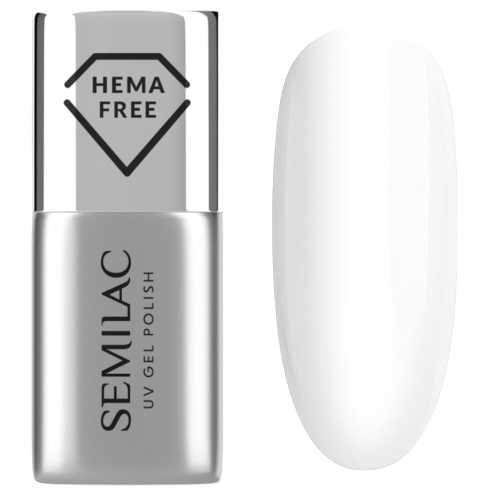 Base de vernis à ongles UV Semilac Pure & Clean 7 ml – Base hybride auto-nivelante pour ongles sensibles