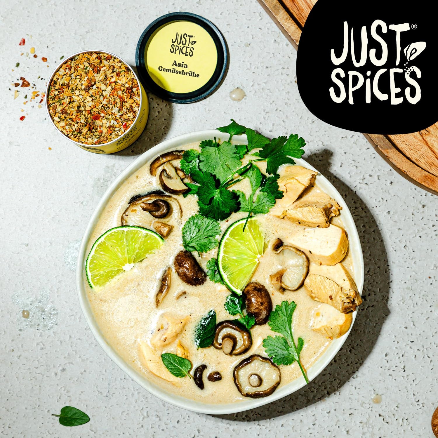 Just Spices Asia Brühe Brühe I Würze asiatische Suppen zu Hause self I Gewürzdose, 65 g