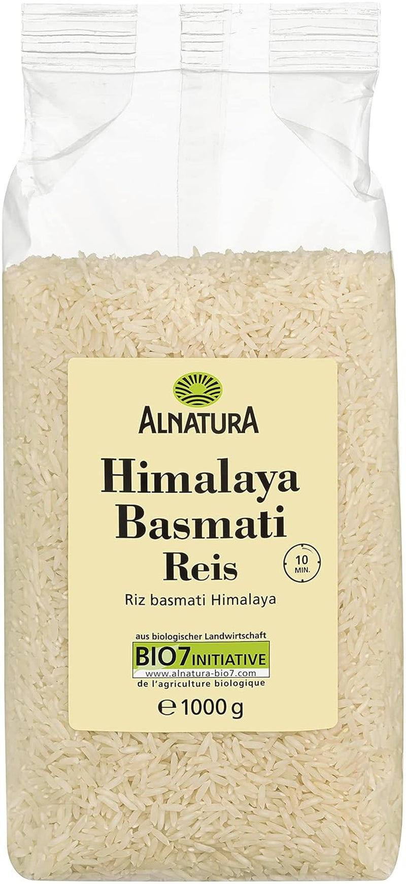 Riz Basmati blanc de l'Himalaya biologique, 1 kg