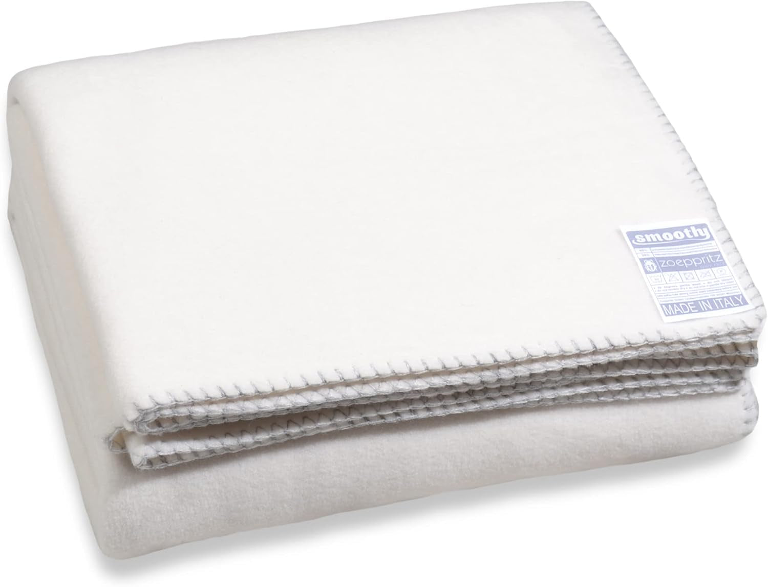 Zoeppritz Since 1828 Couverture polaire Smoothy - Couverture polaire moelleuse et confortable - Vegan - 140X190Cm - 010 Off-White, 010 Offwhite Zoeppritz Since 1828 Lits et Couettes Blanc clair 140X190Cm