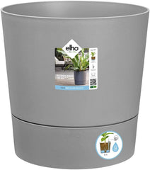 Ghiveci elho Greensense Aqua Care Round 35 cu rezervor de apă integrat - pentru interior și exterior - 100% plastic reciclat - Ø 34,5 x H 34,1 cm - Gri/Beton deschis