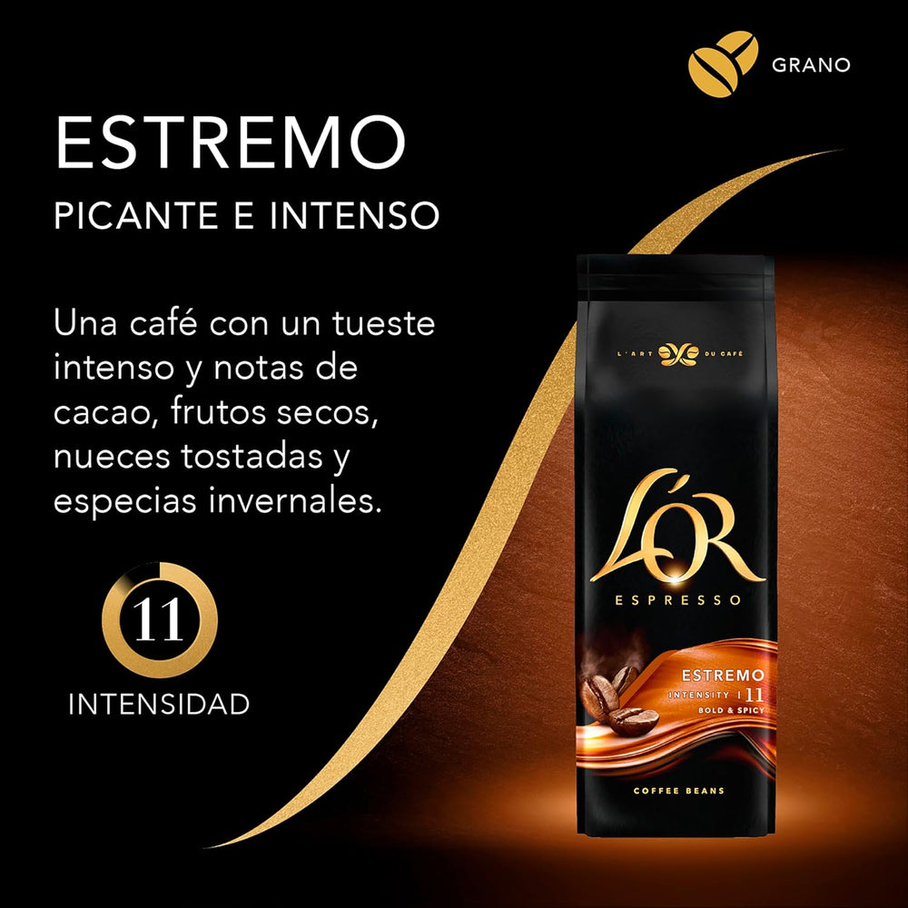 Café en grains L'OR Espresso Estremo | Intensité 11 | 500g