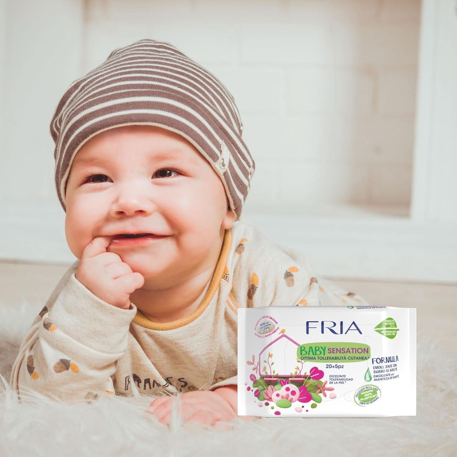 Fria Baby Sensation lingettes nettoyantes Lingettes humides bébé Naty Shop