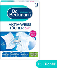 Dr. Beckmann Fest Lingettes, Active-White, 15 lingettes Détergents à lessive Naty Shop