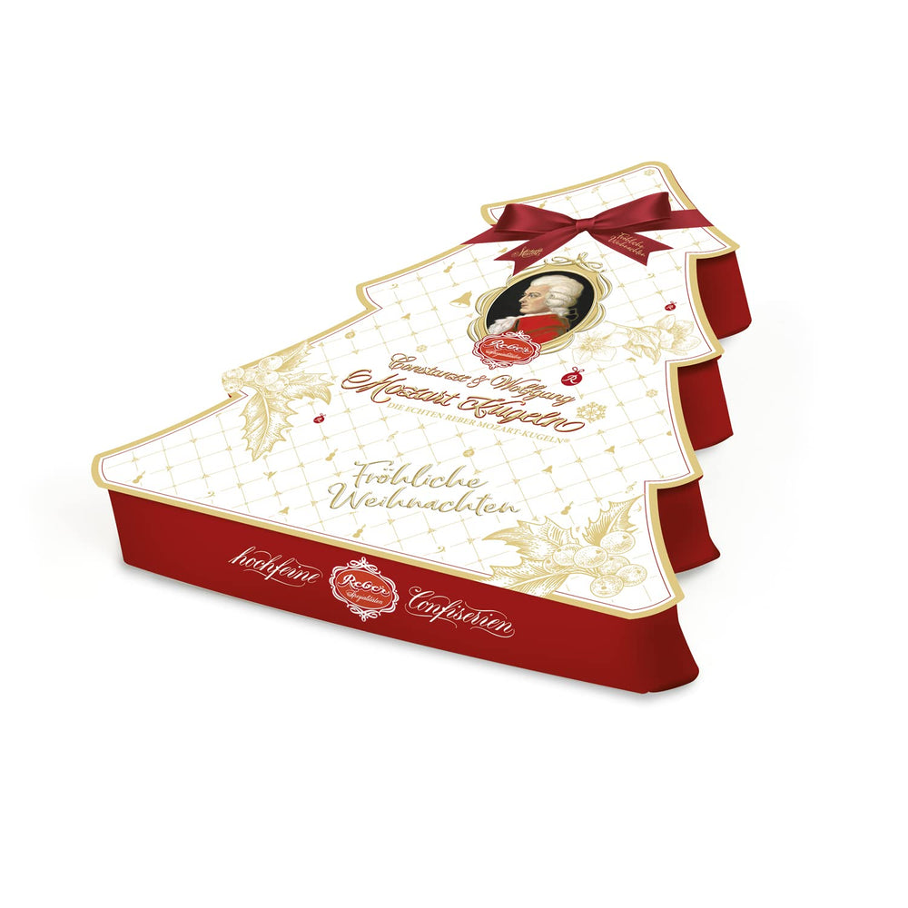 Boules Reber Mozart au chocolat noir, pack de 6 avec pâte d'amande et nougat, vegan - 1 x 120 g