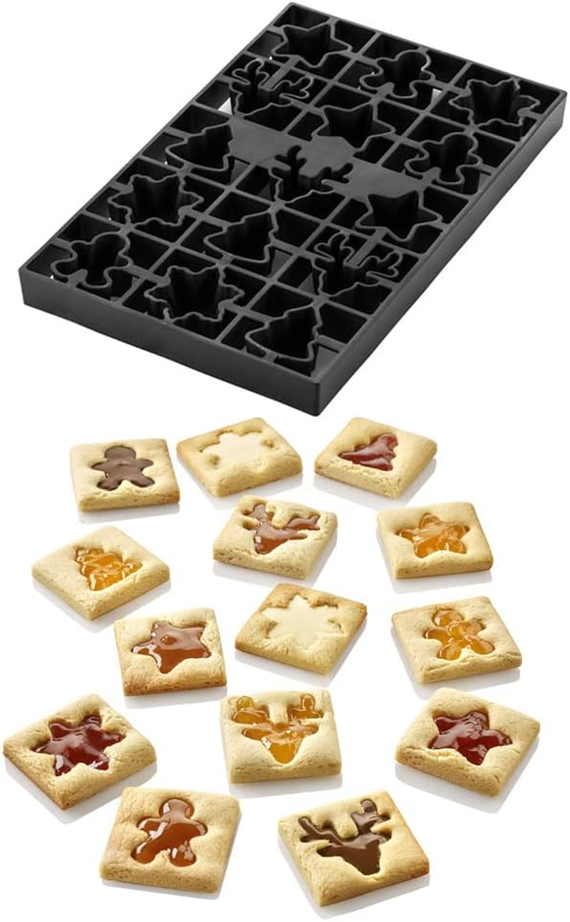 Silikomart - VOILA 'COOKIE' - VACANCES D'HIVER - COOKIE PUZZLE ARBRE DE NOEL