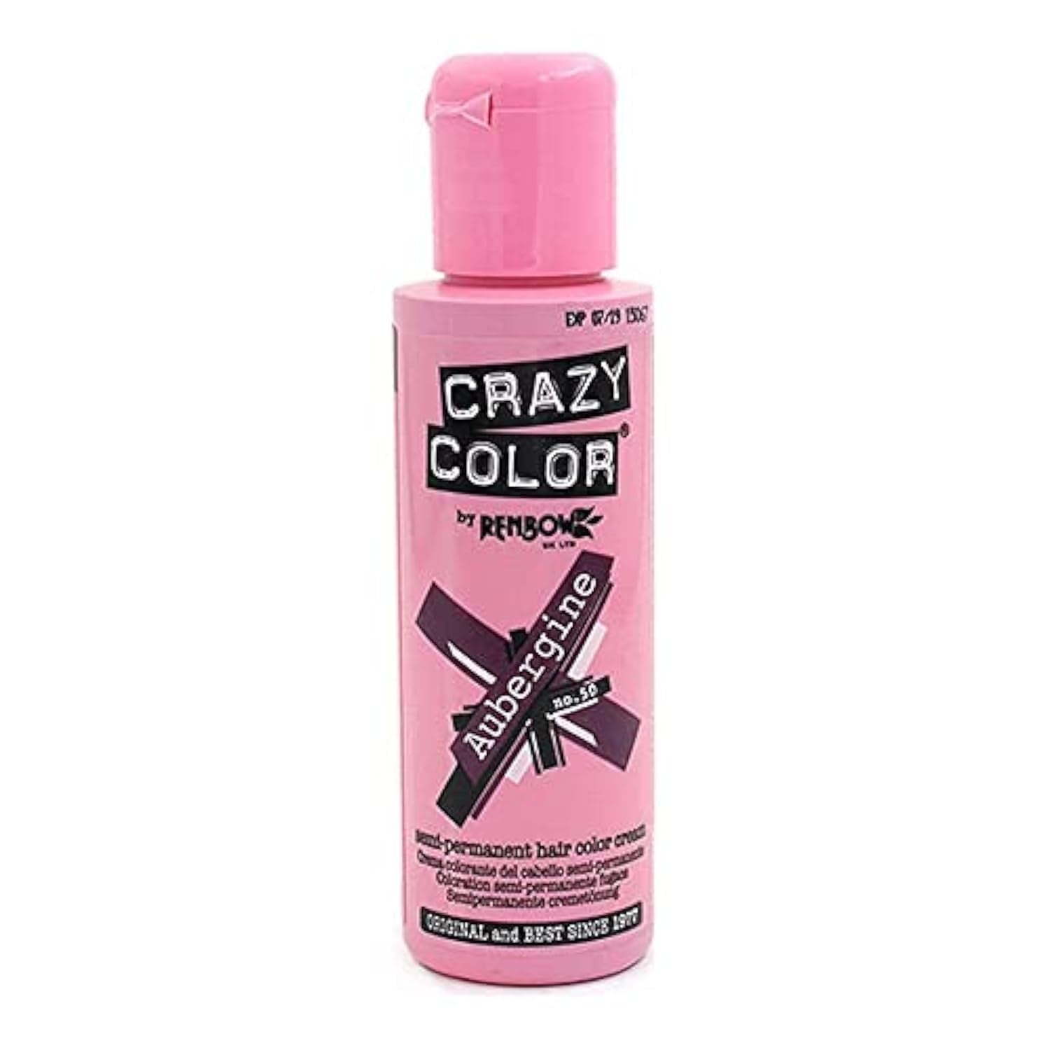 Crème colorante semi-permanente UV GO TOXIC, 100 ml (1 paquet) Naty Shop 50 Teinture capillaire Aubergine 100 ml (1 paquet)