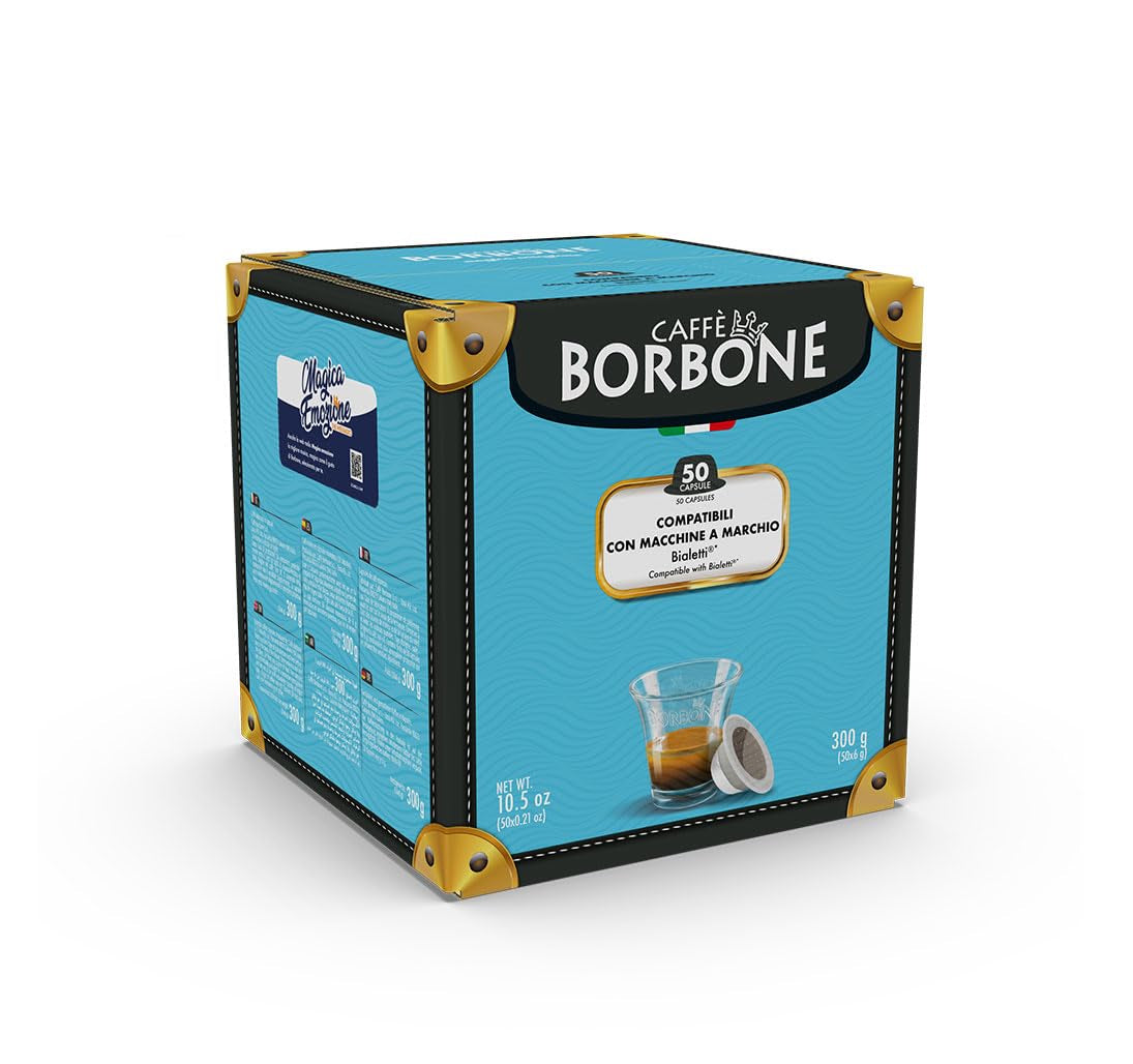 Caffè Borbone Gold-Kaffeemischung - 50 Kapseln - Compatible avec Kaffeemaschinen der Marke Bialetti®*