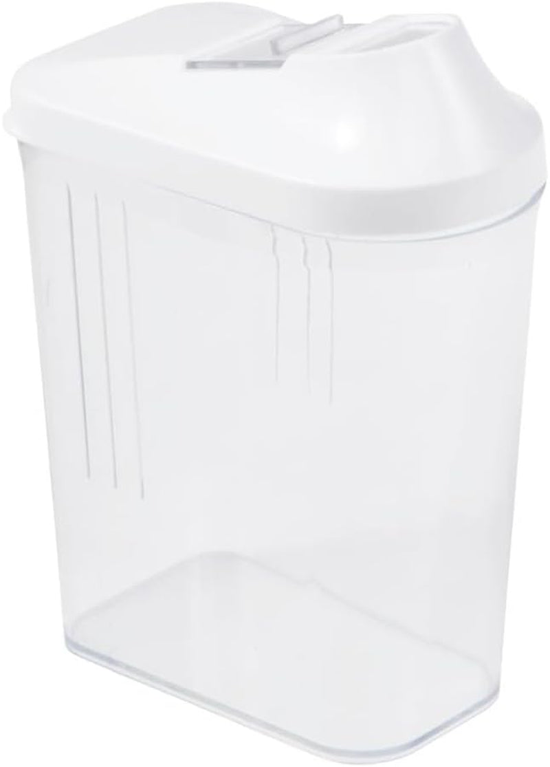 boîte verseuse keeeper pour produits secs, couvercle doseur réglable en continu, plastique, 500 ml, 8 x 4,5 x 15 cm, Paola, blanc Boîtes de conservation alimentaire Naty Shop