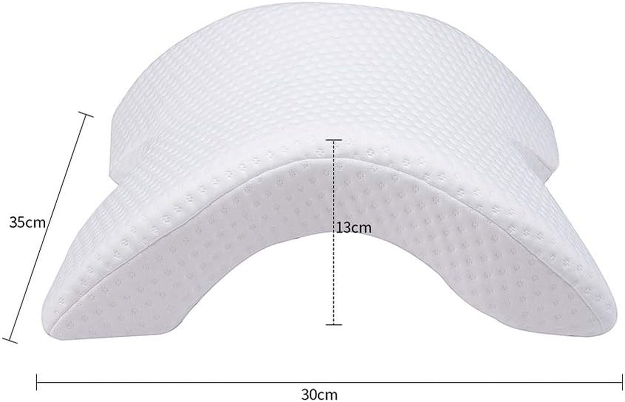 MINGZE Multifuncțional Memory Foam Pillow Neck Pillow Foam, Bow U-Shaped Neck Pillow, Slow Rebound Sleeping Pillow Rebound Pressure Pillow, Pillow Ice Silk for Hand And Neck Protection Perne ortopedice cervicale Naty Shop
