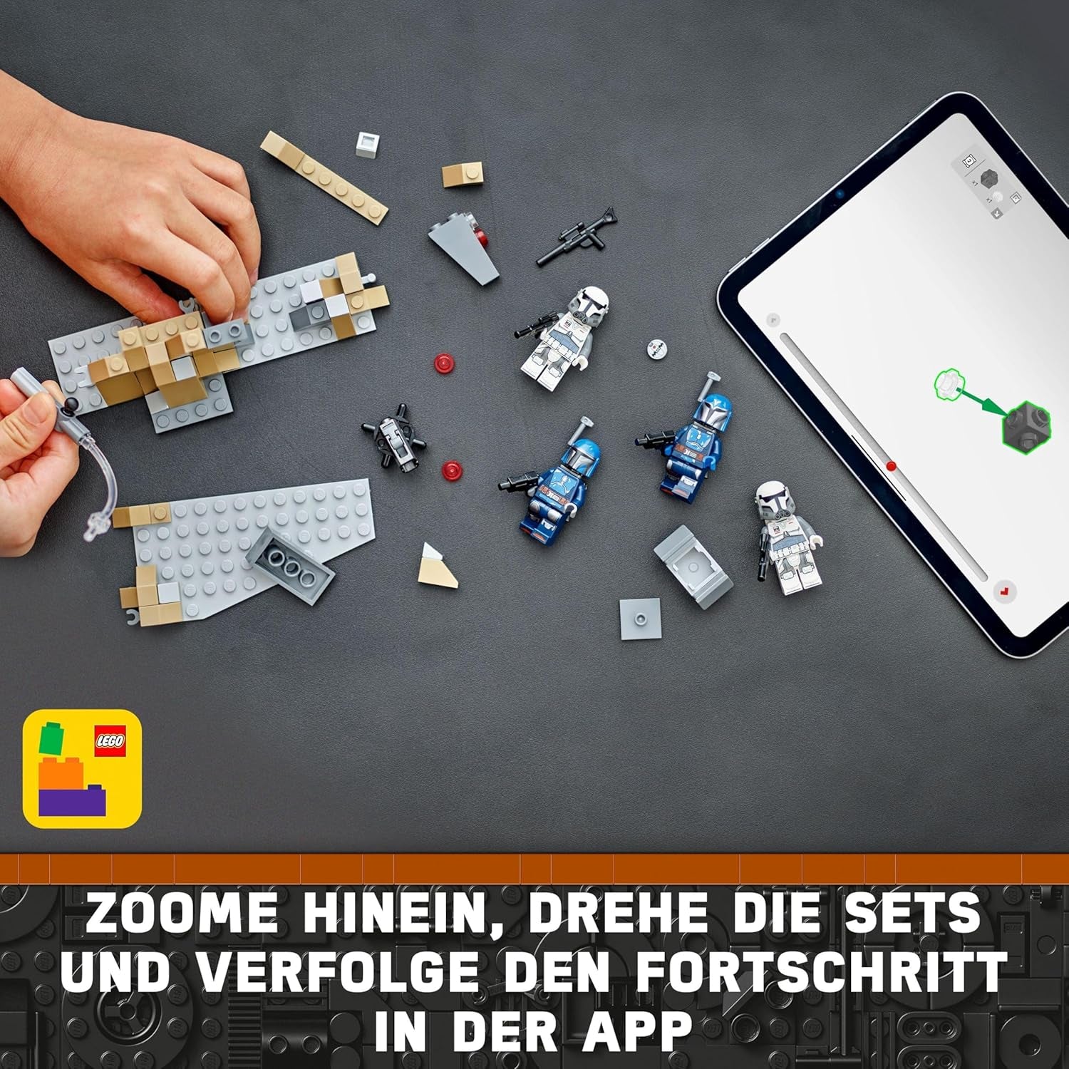 LEGO Star Wars : Mandalorian Ambush on Mandalore Battle Pack, jouet de construction d'aventure pour enfants, ensemble d'action à collectionner, idée cadeau pour garçons et filles 75373 Jeux de construction Besuche den LEGO-Store