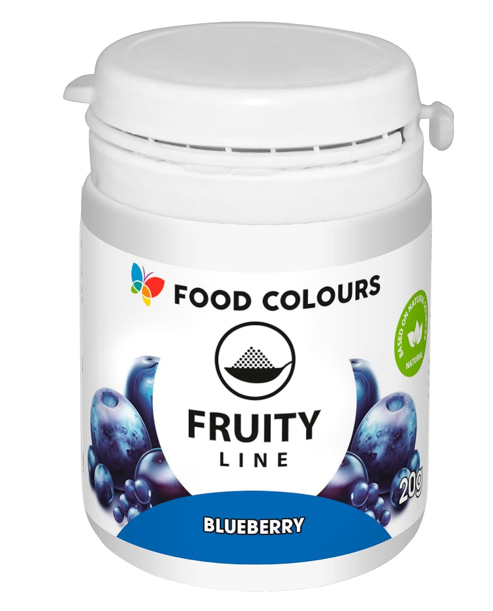 Colorant alimentaire en poudre colorant naturel Fruity Line BLEUET 20G colorant naturel en poudre pour crèmes glaçage pâte éponge en poudre colorant alimentaire pour boissons gelées