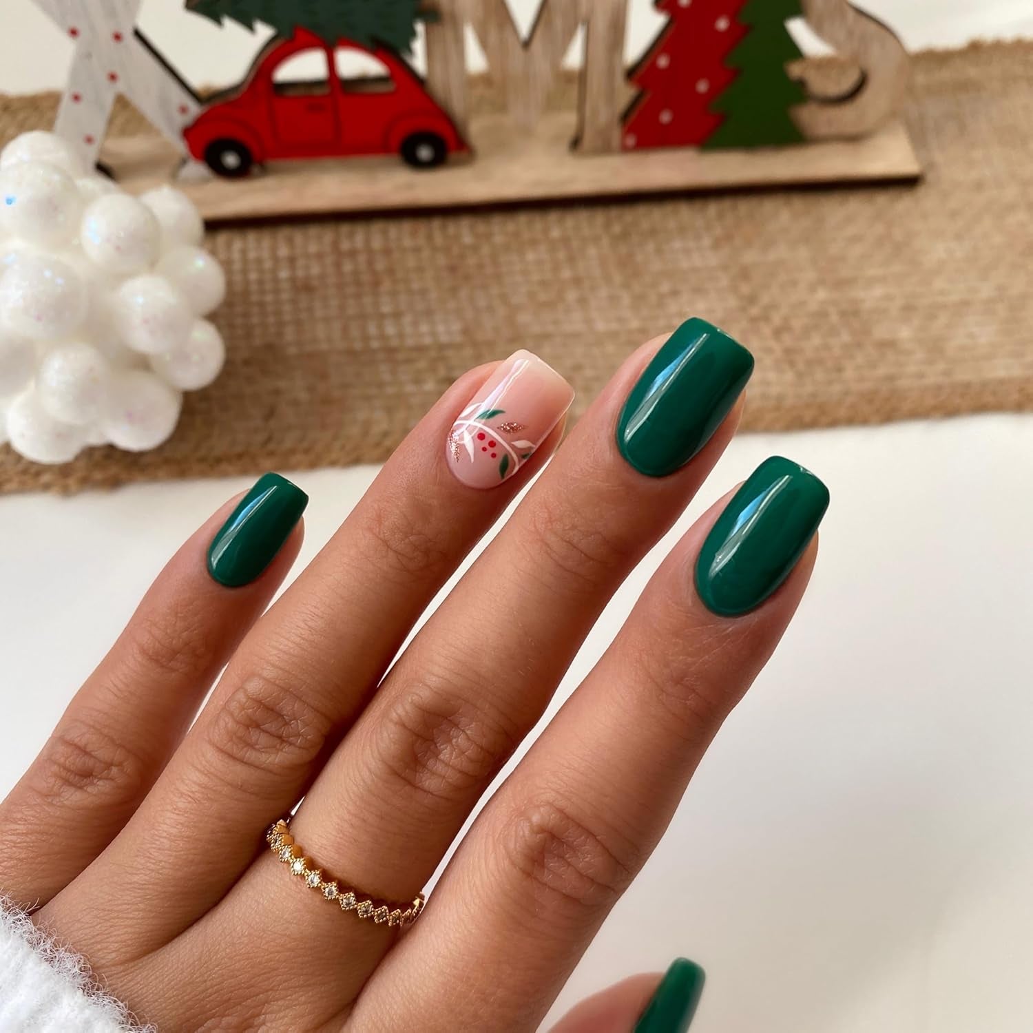 Vernis à Ongles UV Semilac Hybrid 309 Vert Pin 7ml Collection Festive Wonder Colors