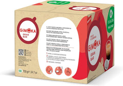 Gimoka Kompostierbare Kaffeepads, Gran Bar Intenso Kaffeemischung, Intensität 12-100 Pads - Compatible avec les tampons en papier ESE System 44 mm