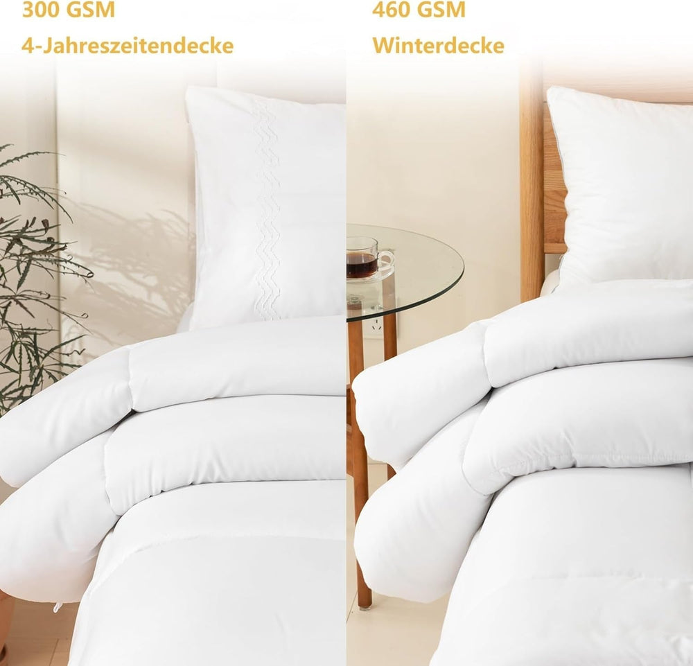 Good Nite Couette Toutes Saisons Couette 155X220 Cm Couette 4 Saisons Couette Microfibre Couette Quatre Saisons Blanc (155X220 Cm) Couettes et Couettes Naty Shop