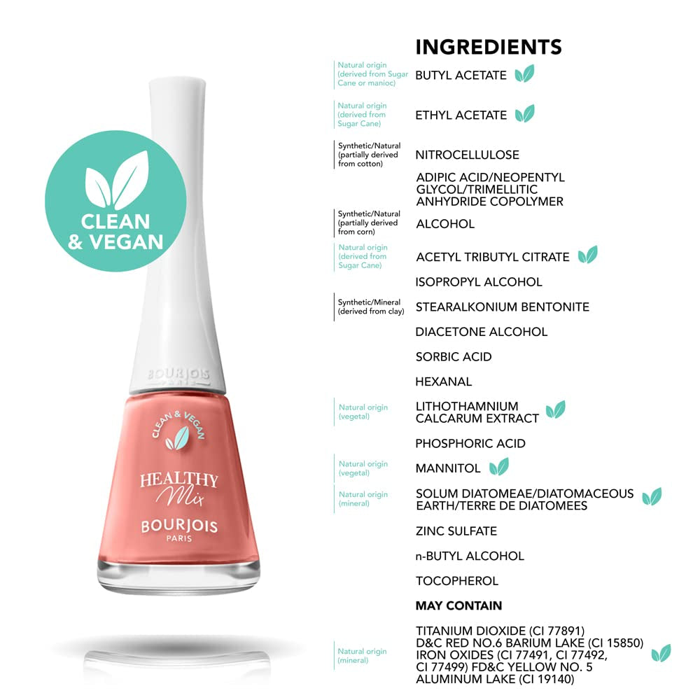 Bourjois - Vernis à Ongles Healthy Mix Clean – 150 Reine de Beige