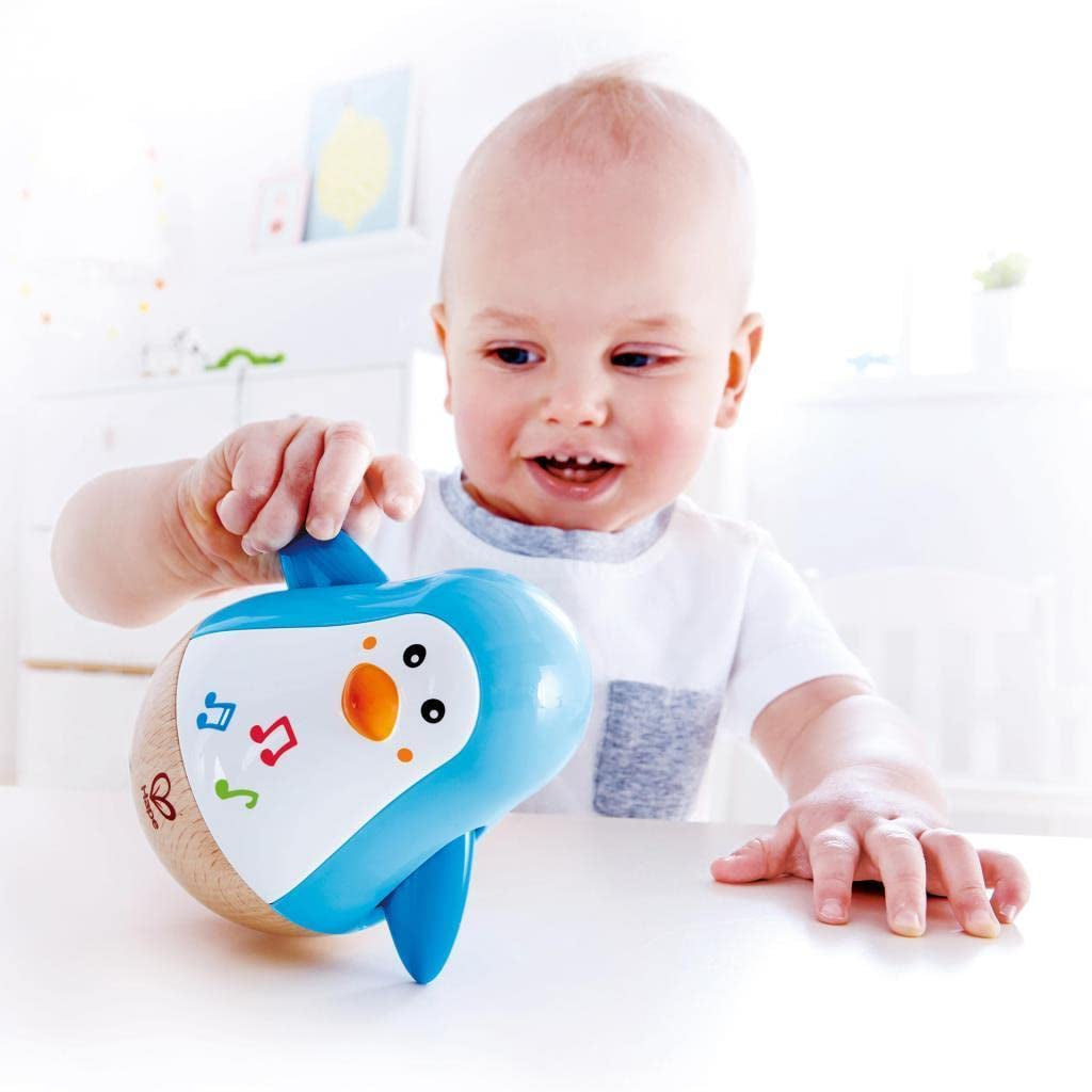 Jouet musical Baby Einstein Magic Touch avec tambour en bois à partir de 6 mois & Hape Penguin Musical Wobbler, mélodie oscillante colorée, jouet Roly-Poly à partir de 6 mois Bebe Toys Naty Shop
