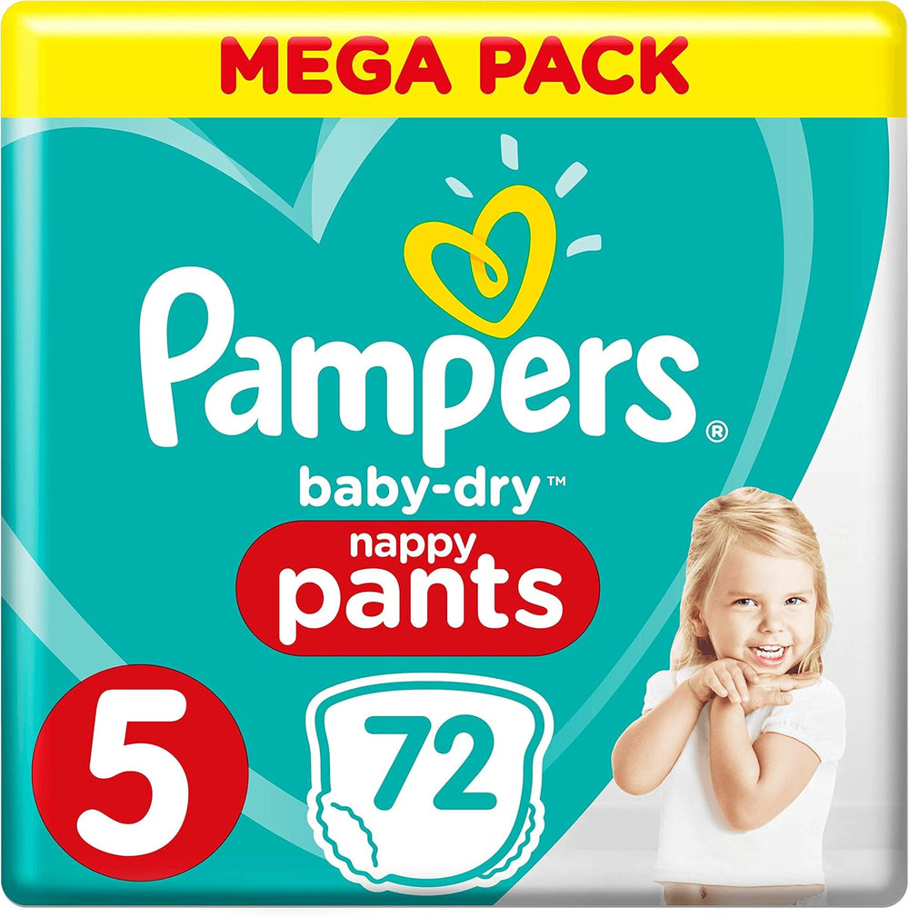 Couches Pampers Baby-Dry, taille 8, 43 couches, à partir de 19 kg, pack Jumbo+