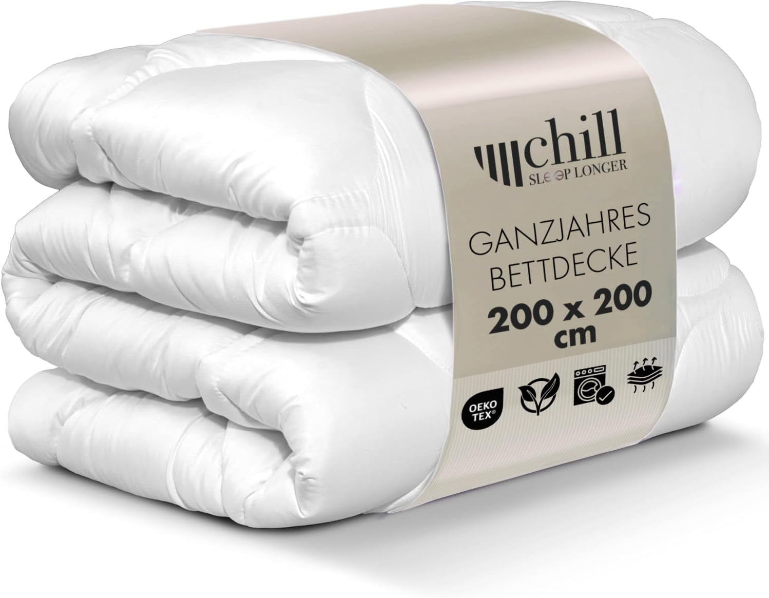 Couette toutes saisons 135 x 200 – Couette légère 135 x 200 – Respirante et lavable et 100 % végétalienne – Couette en maille climatique et bande de confort pour dormir – Remplissage 800 g Naty Shop Couettes et couettes 200 x 200