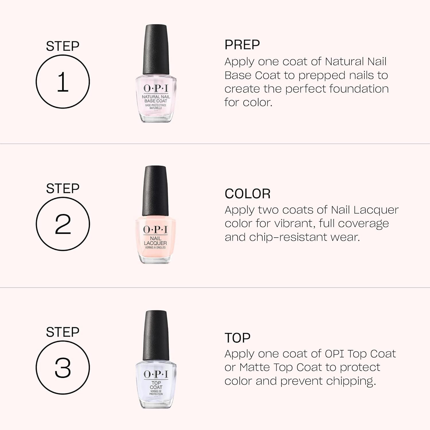 Oja OPI Nail Lacquer Nude Shades – Oja cu uscare rapidă, rezistentă la ciobire și de lungă durată – durează până la 7 zile – cu pensulă ProWide extra-lată