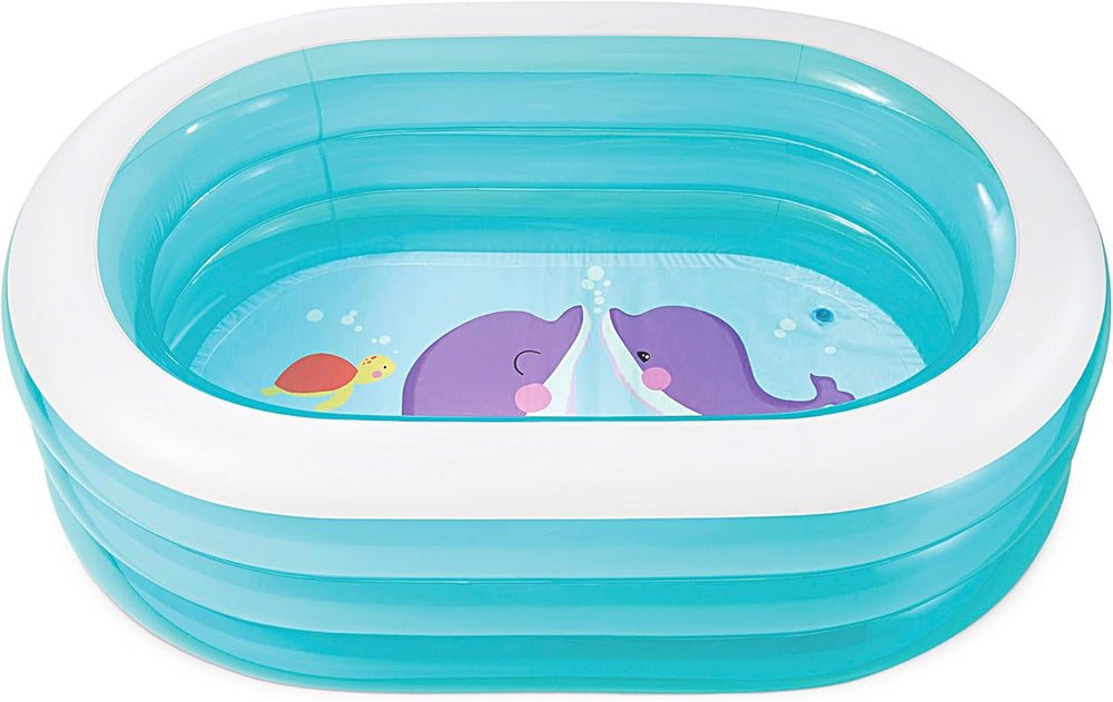 Intex 57482NP - Piscine Ovale Baleine (Modèles Assortis), Bleu, 163 cm L x 107 cm L x 46 cm H