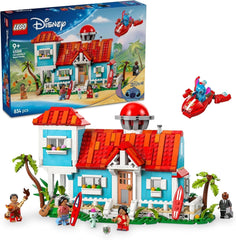 LEGO Ç€ Disney Maison de plage « Lilo et Stitch » - Jouet de construction avec 6 pièces, observatoire, vaisseau spatial et 5 figurines - Cadeau d'anniversaire pour filles et garçons à partir de 9 ans et fans 43268 Ensembles de construction Beuche den LEGO-Store Default Title