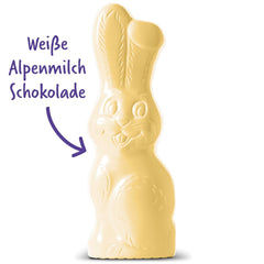 Milka Smiling Bunny White - Chocolat de Pâques en chocolat blanc en forme de lapin - 14 x 90g