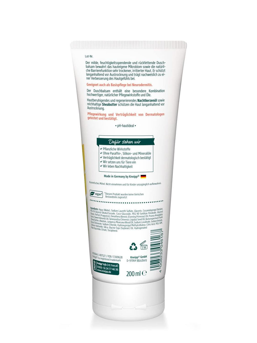 Kneipp, Après-shampoing douche, 200 ml Douche et bain Naty Shop