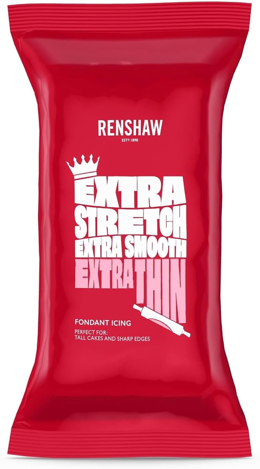 Extra Fondant Rose 1kg - Fondant extra élastique au goût de vanille, parfait pour recouvrir les gâteaux - Rose - 1 kg Pâte à sucre Naty Shop Default Title