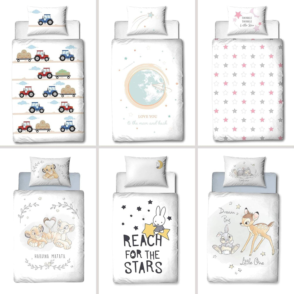 Linge de lit enfant, lapin et étoiles, coton Linge de lit - enfant Naty Shop