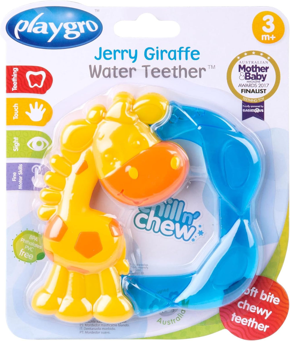 Playgro Jerry Giraffe Anneau de dentition - Anneau de dentition pour bébé - Anneau de dentition en silicone - Anneau de dentition en silicone - Aide à la dentition - Silicone - Anneau de dentition pour bébé - Coloré