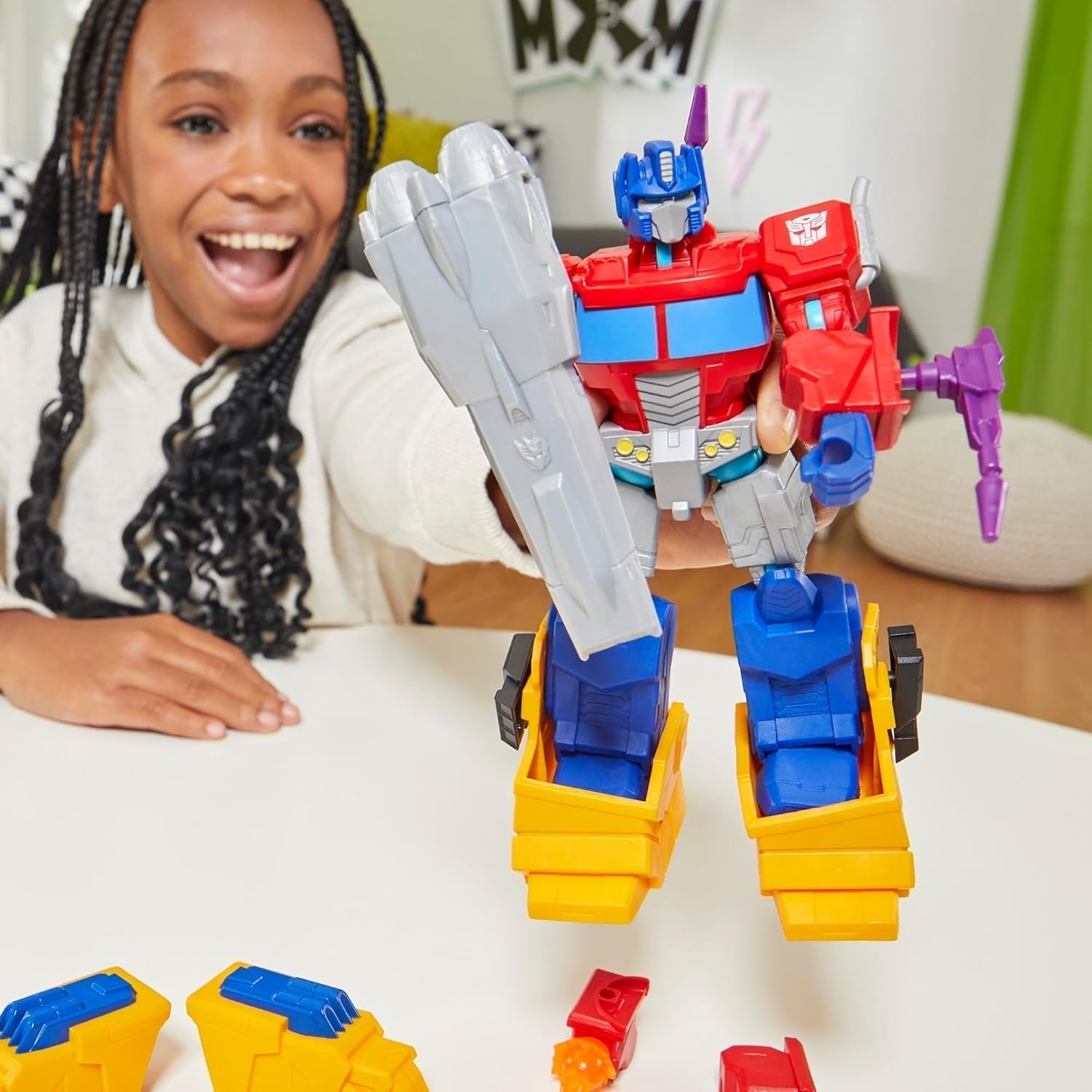 Transformers Mixmashers Optimus Prime Figurines et accessoires de luxe personnalisables Figurines Naty Shop