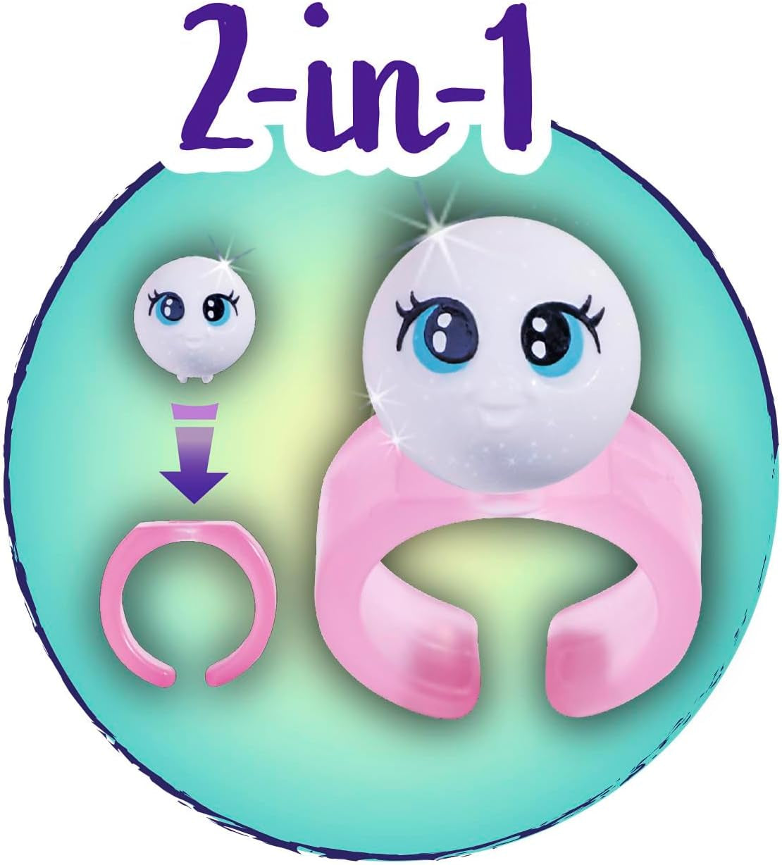 Simba Evi Love Mermaid Pearl Poupée sirène avec pinces à cheveux et perle secrète pouvant être utilisée avec un anneau, 12 cm, à partir de 3 ans