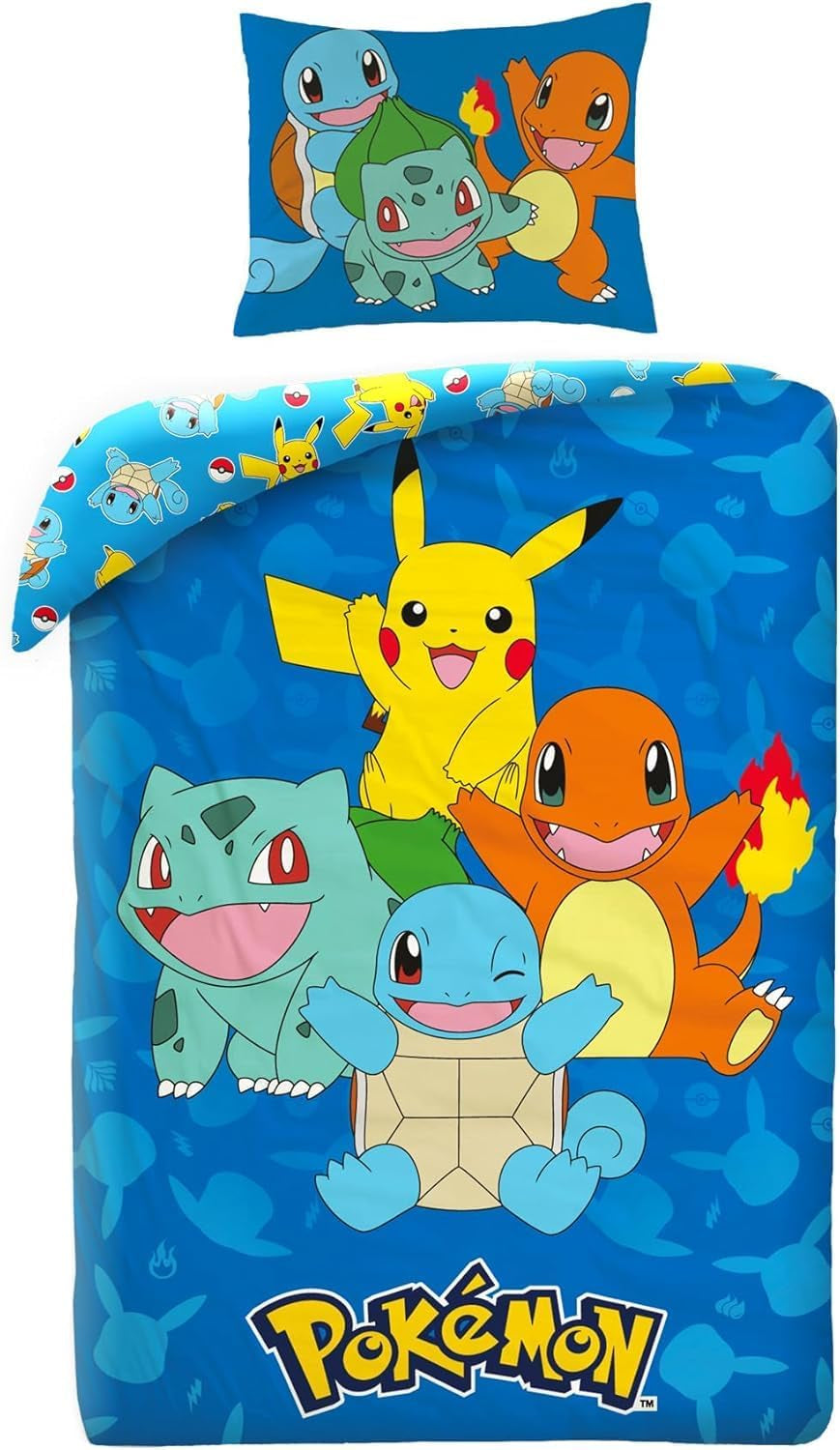 Parure de lit enfant Pokémon, microfibre Literie - enfant Naty Shop Default Title