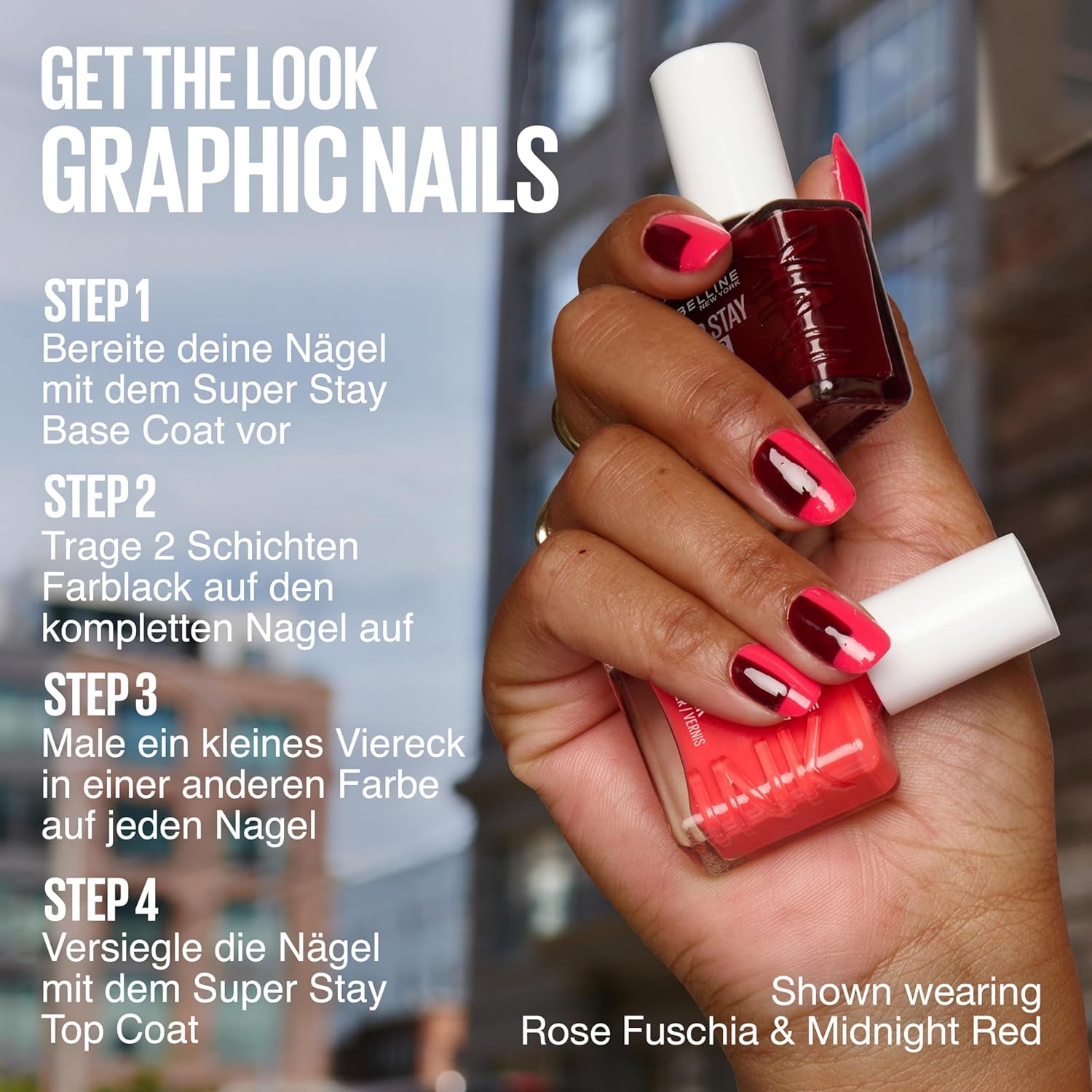 Maybelline New York Super Stay Ink Bonder 943 Outer Heaven - Vernis à ongles longue durée pour des ongles forts et une couleur intense, 12,3 ml