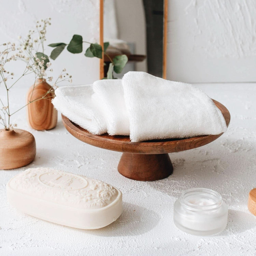 Lot de 25 gants de toilette bébé en bambou Mère et Enfant Naty Shop