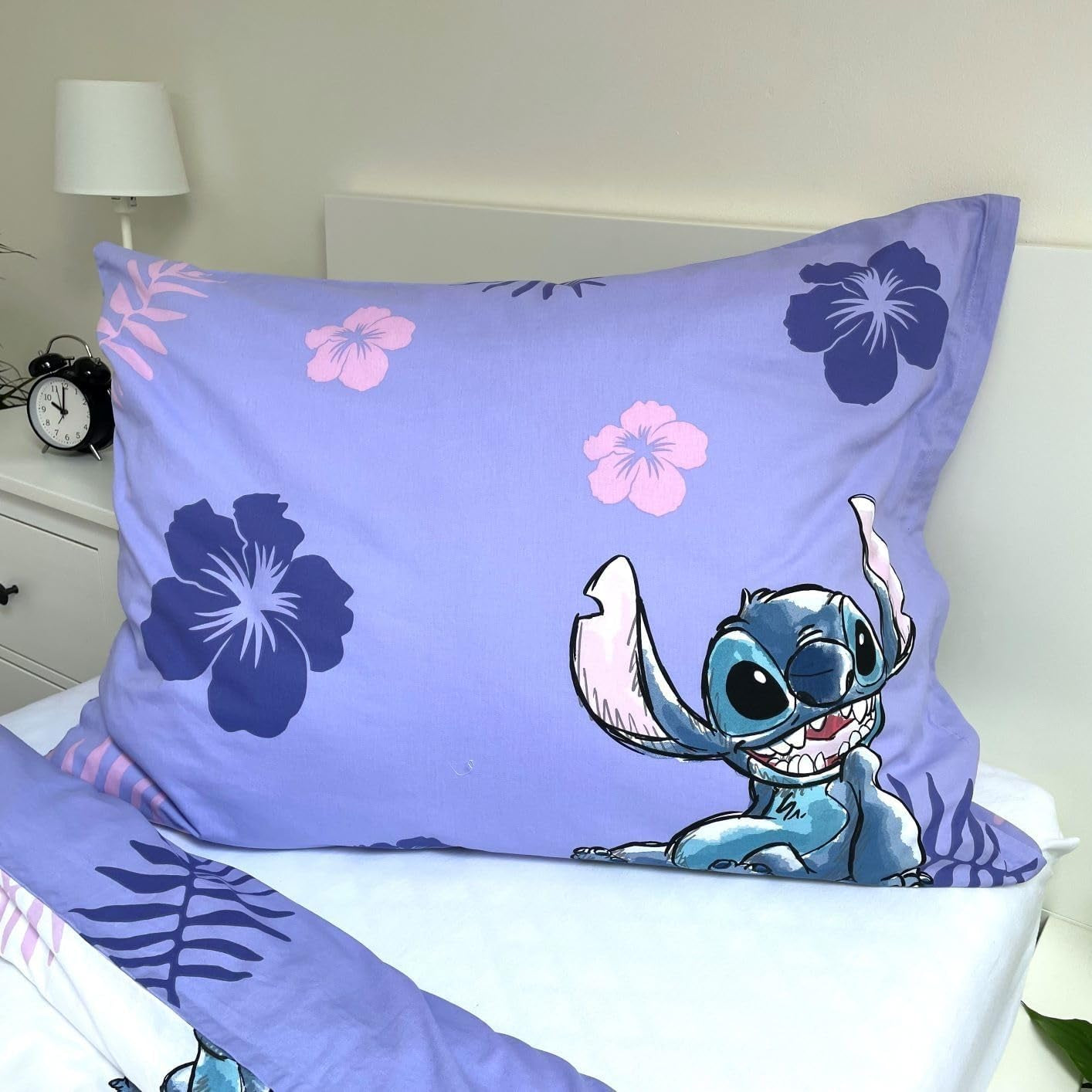Linge de lit enfant 2 pièces Lilo et Stitch, 100% coton Linge de lit - enfant Naty Shop