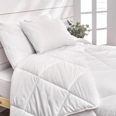 Couette chaude pour 1 personne, Hygiafill lavable à 95°, testée professionnellement, blanc, 140X200Cm, KBOB40 Couettes et couettes Naty Shop