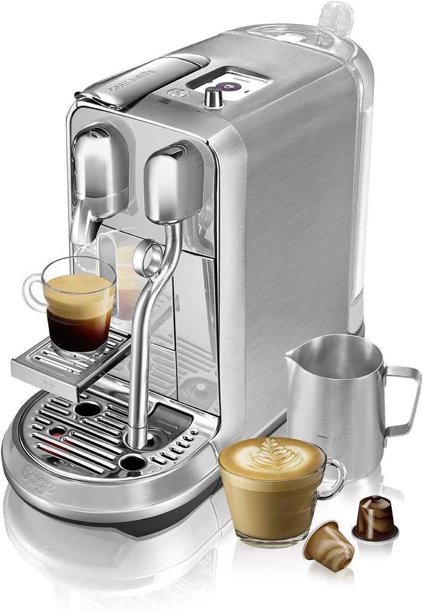 Machine à expresso à capsules Sage Nespresso SNE800BSS Creatista Plus, acier inoxydable brossé