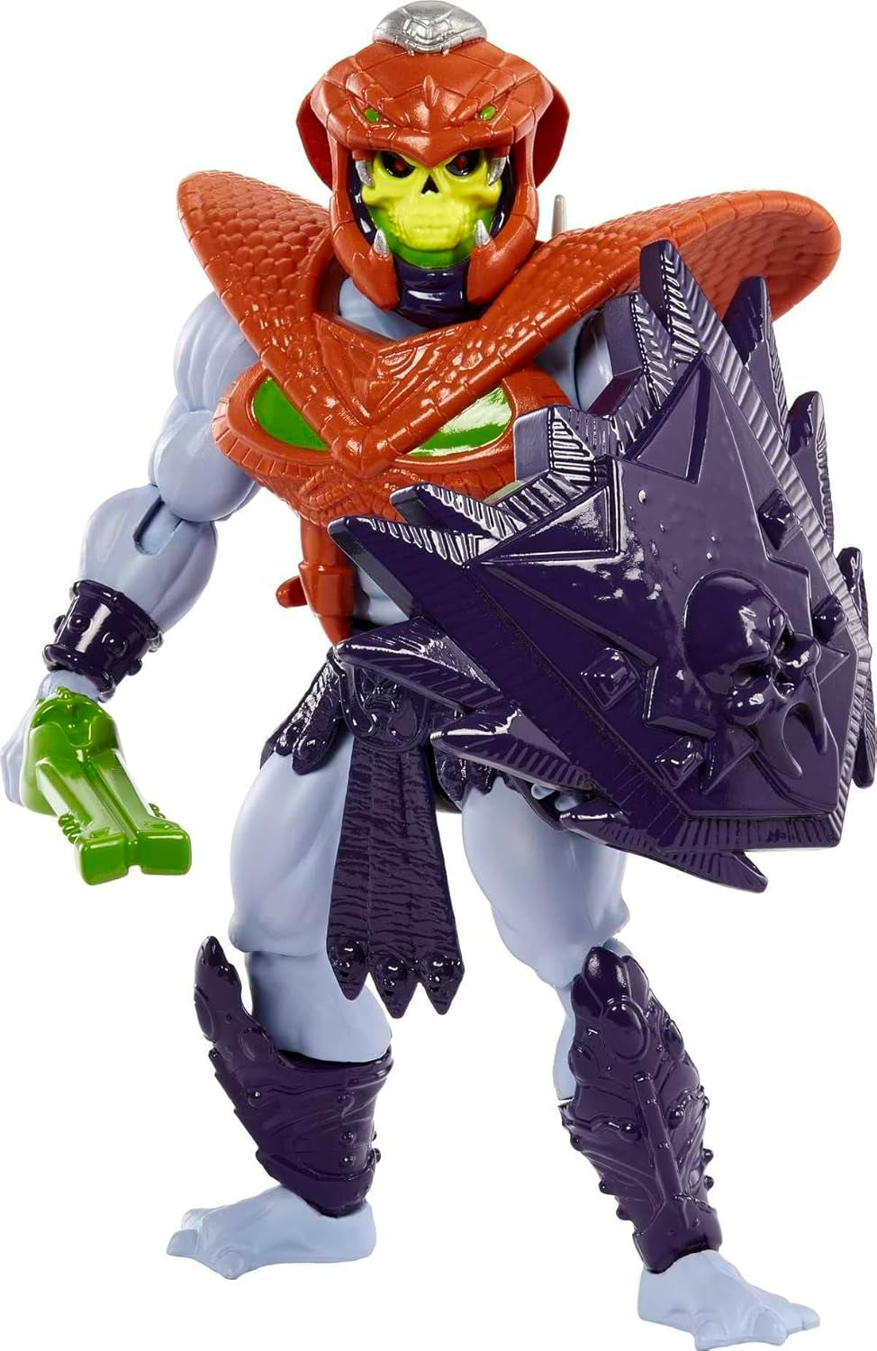 MASTERS of the UNIVERSE Snake Armor Skeletor - 16 articulations mobiles, emballage rétro, mini bande dessinée, pour enfants de 6 ans et plus et collectionneurs adultes, figurines d'action HKM68 Naty Shop