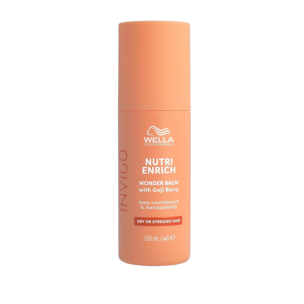 Wella Professionals Invigo Nutri Enrich - soin hydratant pour cheveux abîmés - après-shampooing, masque et après-shampooing à la vitamine E, au panthénol et aux amandes - contre les frisottis et pour des boucles vives Naty Shop Conditioner Hair Mask